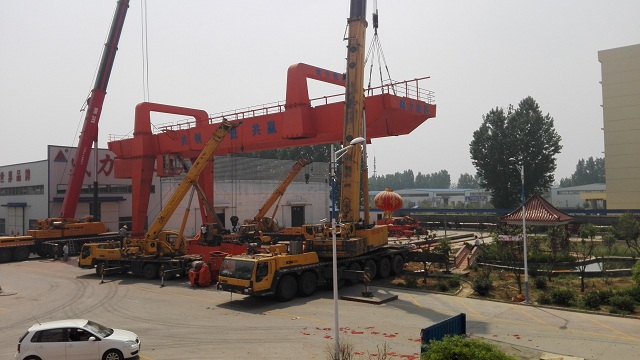 Weili Heavy Industry 100T crane installation